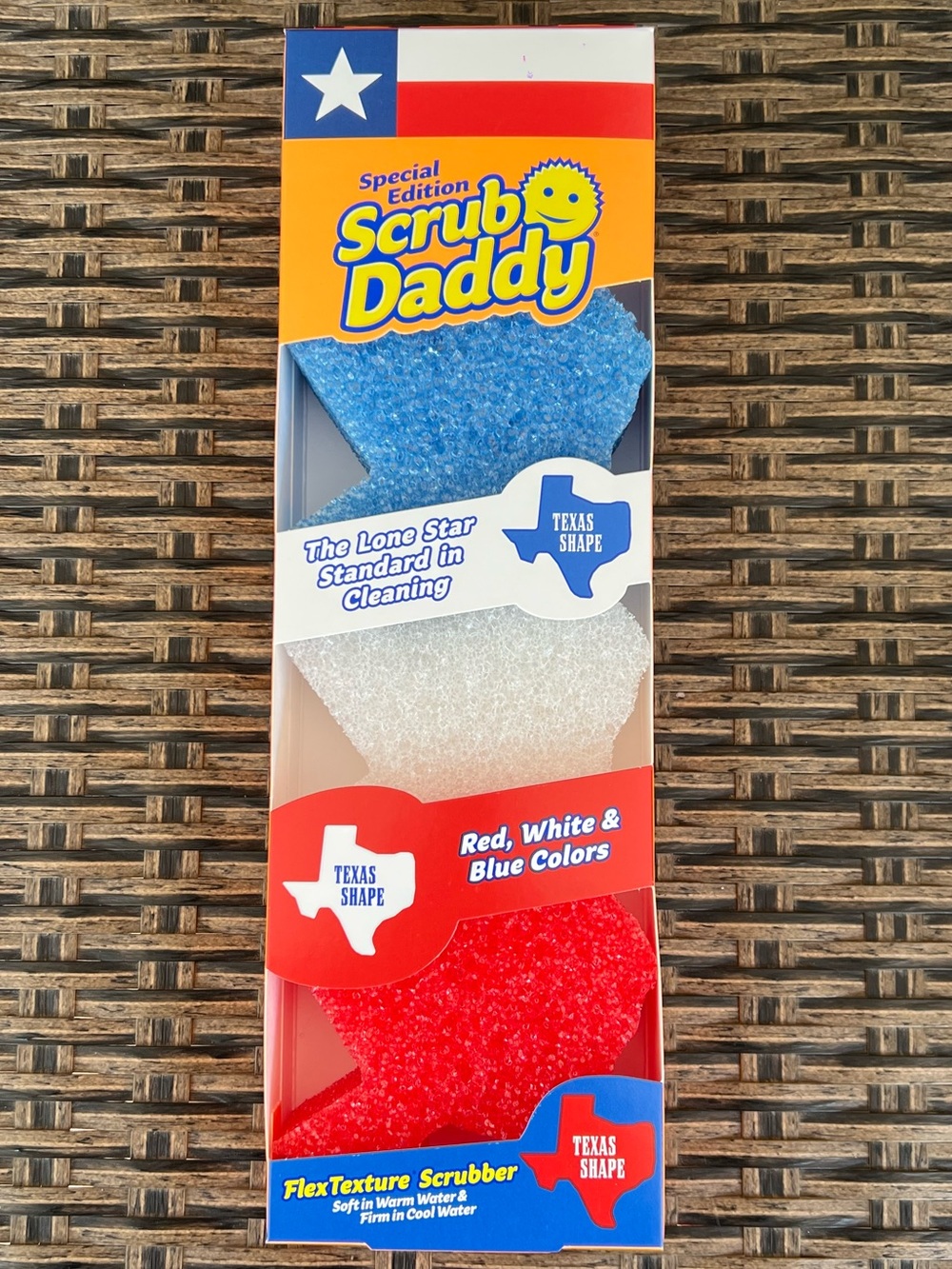 Special Edition Texas Shape Scrub Daddy 3 Pack Set